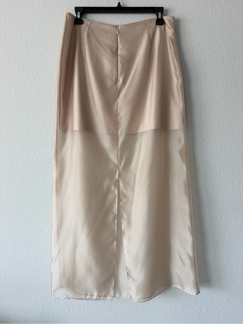 Antonio Melani Priscilla Skirt Womens 8 Taupe Satin Midi NWT Lined Formal $120 - Picture 5 of 14